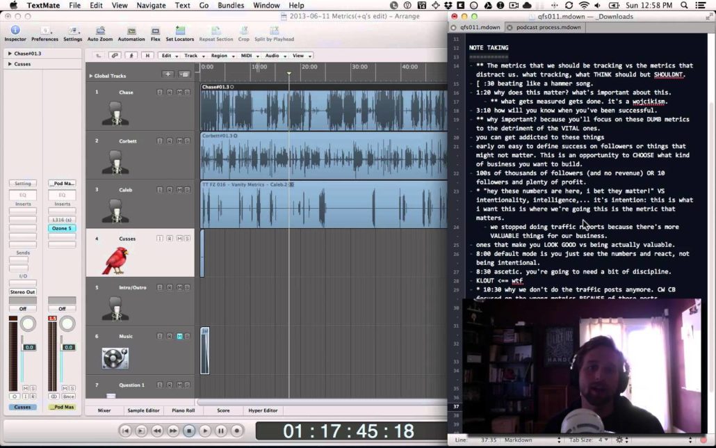 Dovetail Recording: Everyone on the show has their own Audio Track