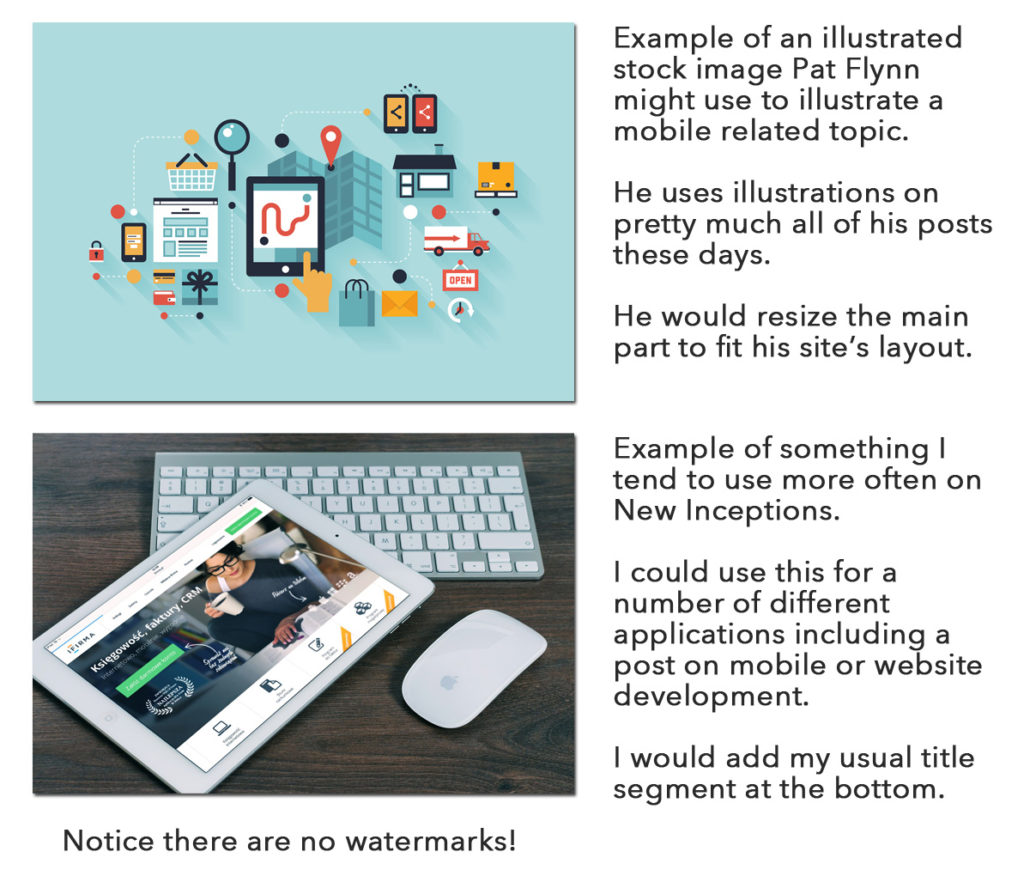 types of stock images